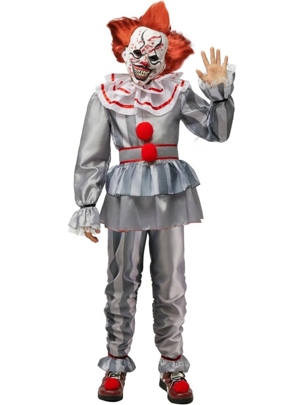 Scary Clown Costume for Kids - Spooktacular Halloween Outfit for Boys